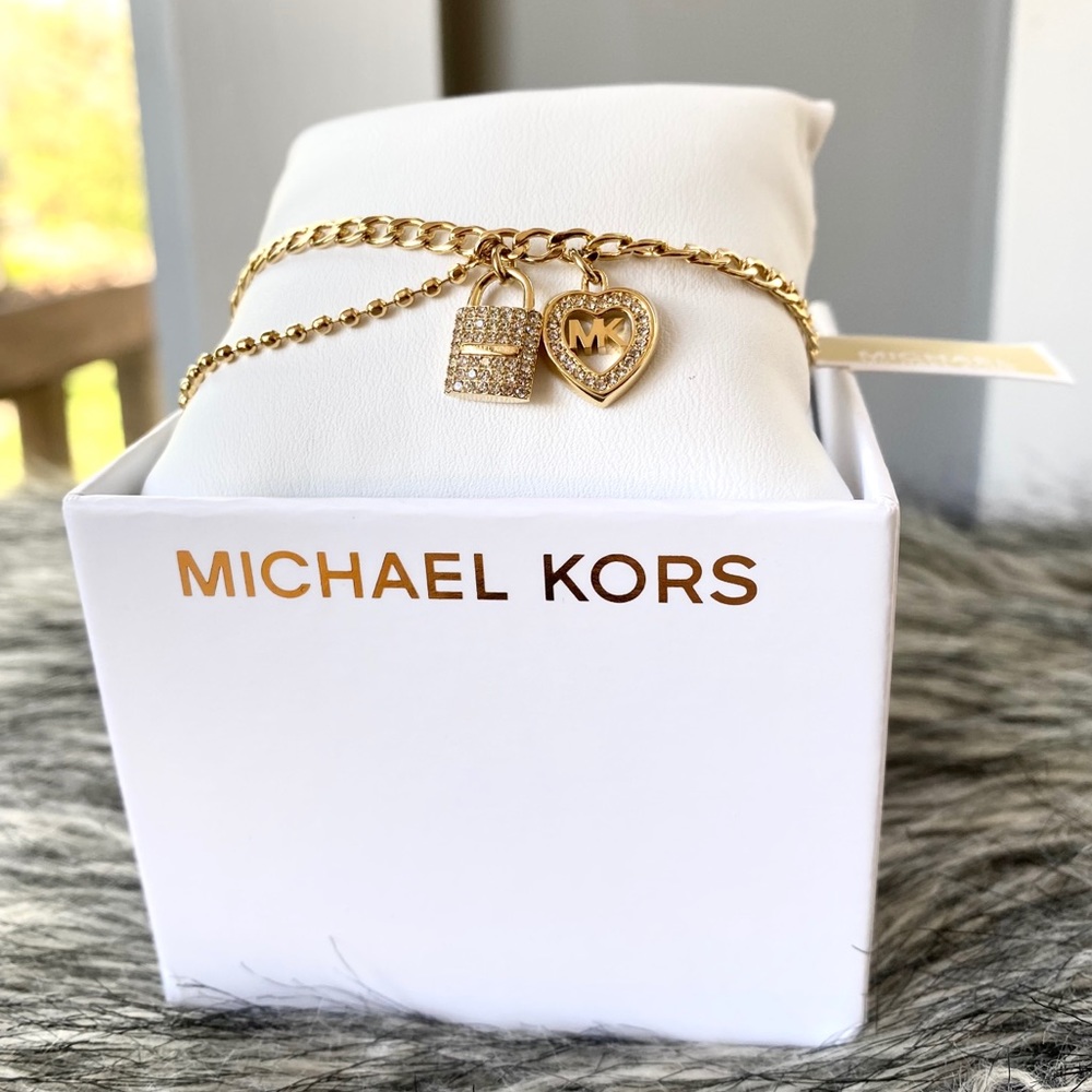 NWT MK love is in the air heart & lock bracelet - Picture 8 of 9